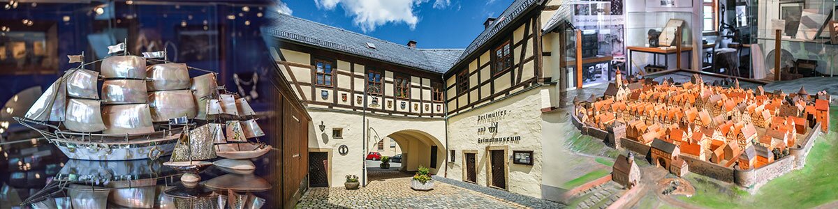 Das Freiberger Tor des Perlmutter- und Heimatmuseums Adorf